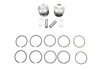 Motorshop Replica 883cc 3-Inch Piston Set .010 Oversize for Harley Davidson XL (1986-1995) by Motorshop