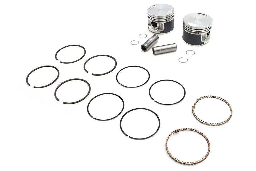 Motorshop Replica 883cc 3-Inch Piston Set .010 Oversize for Harley Davidson XL (1986-1995) by Motorshop
