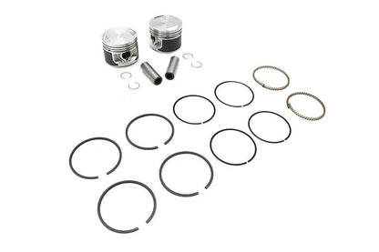 Motorshop Replica 883cc 3-Inch Piston Set .010 Oversize for Harley Davidson XL (1986-1995) by Motorshop