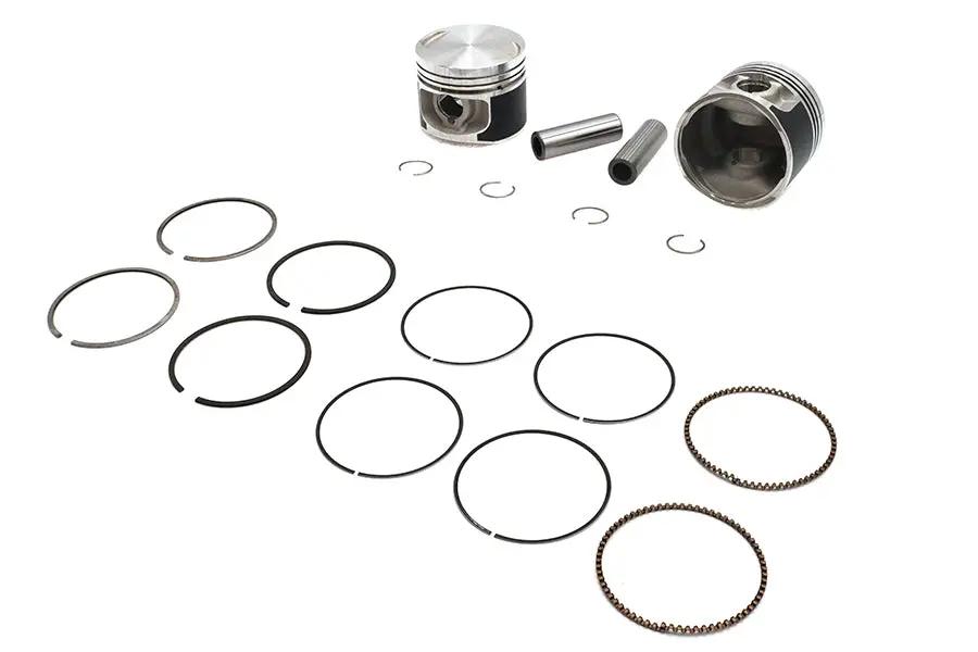 Motorshop Replica 883cc 3 Inch Piston Set .030 Oversize for Harley Davidson XL by Motorshop