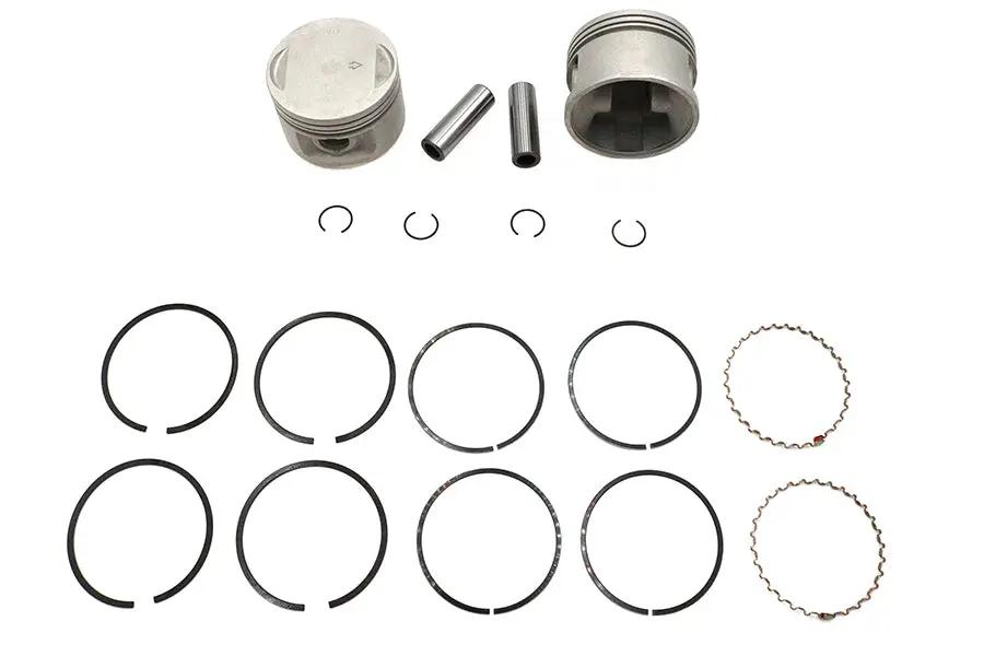 Motorshop Replica 1200cc 3-1/2 inch Piston Set .010 Oversize for Harley Davidson XL Models by Motorshop