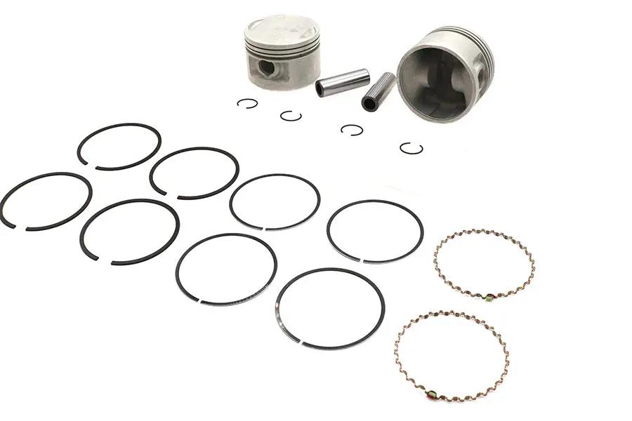Motorshop Replica 1200cc 3-1/2 inch Piston Set .010 Oversize for Harley Davidson XL Models by Motorshop