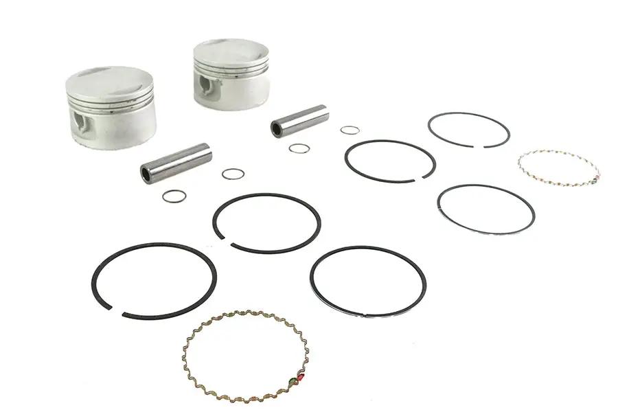 Motorshop Replica 1200cc 3-1/2 inch Piston Set .030 Oversize for Harley Davidson XL by Motorshop