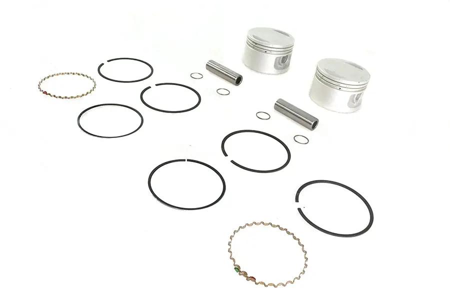 Motorshop Replica 1200cc 3-1/2 inch Piston Set .030 Oversize for Harley Davidson XL by Motorshop