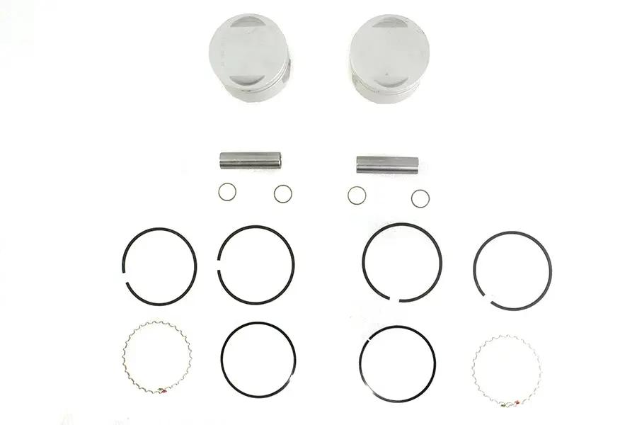 Motorshop Replica 1200cc 3-1/2 inch Piston Set .030 Oversize for Harley Davidson XL by Motorshop