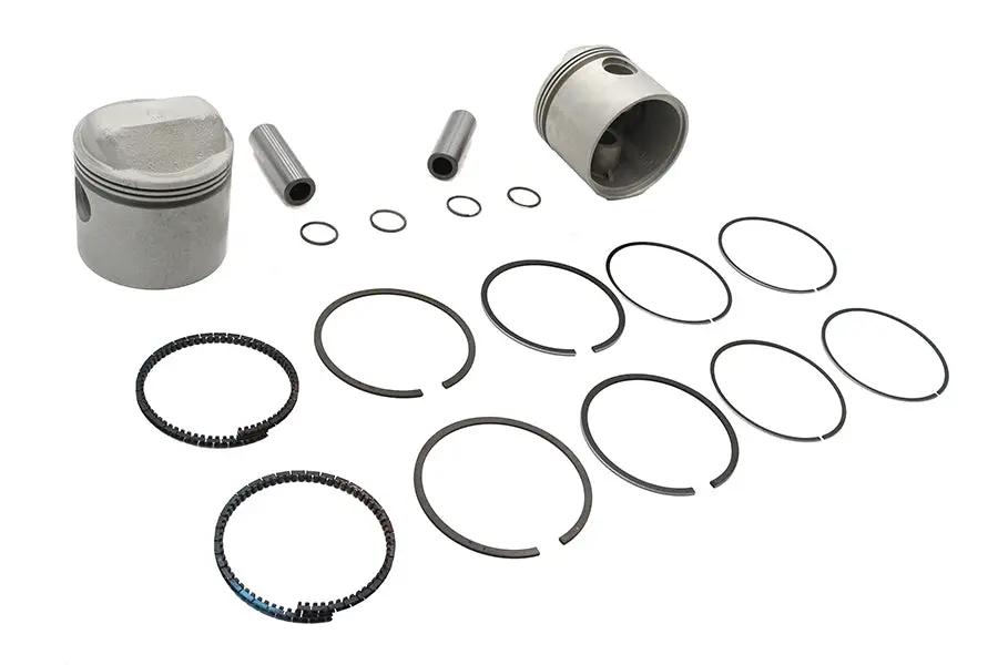Motorshop Replica 1000cc 3-3/16 inch Piston Set .040 Oversize for Harley Davidson XL by Motorshop