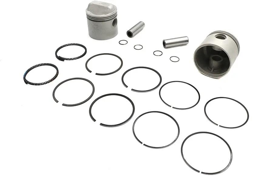 Motorshop Replica 1000cc 3-3/16 inch Piston Set .040 Oversize for Harley Davidson XL by Motorshop