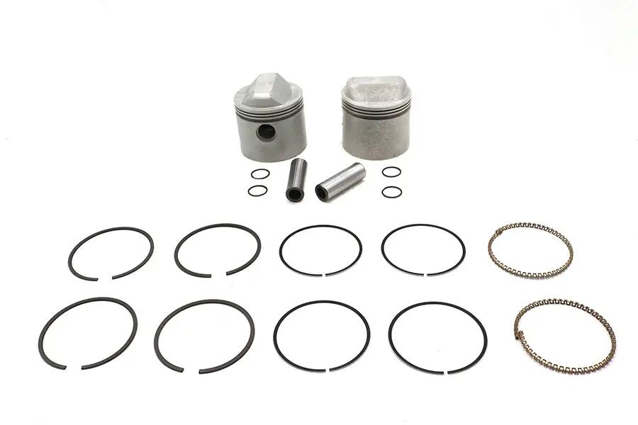 Motorshop Replica 1000cc Piston Set with Rings for Harley Davidson XL 1972-1981 by Motorshop