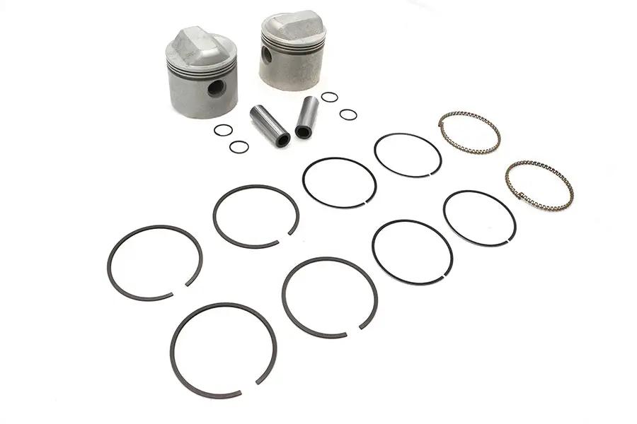 Motorshop Replica 1000cc Piston Set with Rings for Harley Davidson XL 1972-1981 by Motorshop