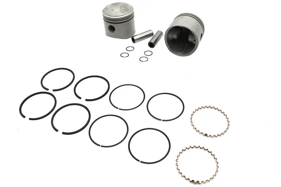 Motorshop 61 inch Overhead Valve 3-5/16 inch Piston Set Standard Size for Harley Davidson EL Models by Motorshop