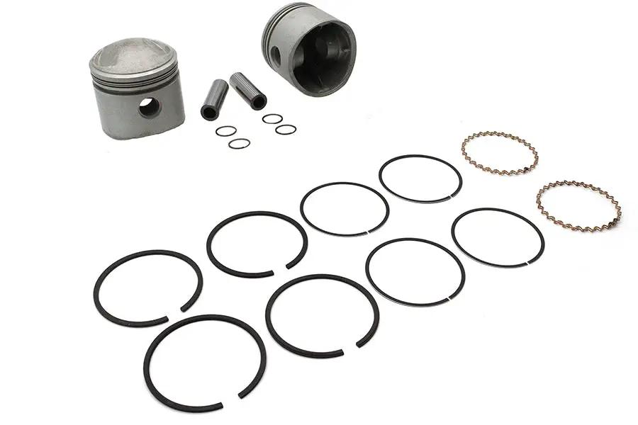 Motorshop 61 Inch Overhead Valve Piston Set with .030 Oversize for Harley Davidson EL Models by Motorshop