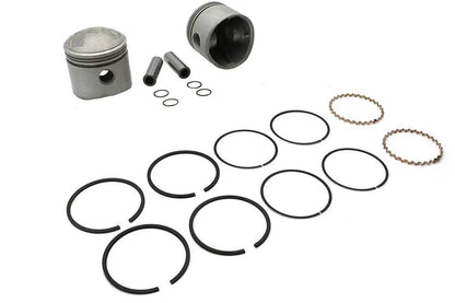Motorshop 61 Inch Overhead Valve Piston Set with Rings for Harley Davidson EL Models by Motorshop