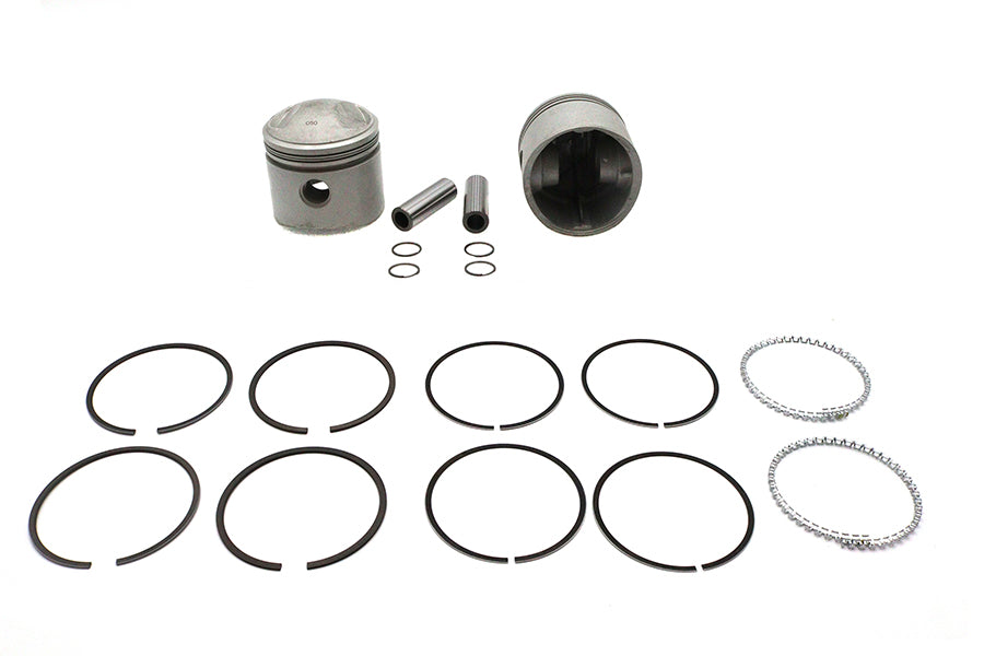 Motorshop Replica 74 Inch Overhead Valve Piston Set for Harley Davidson FL