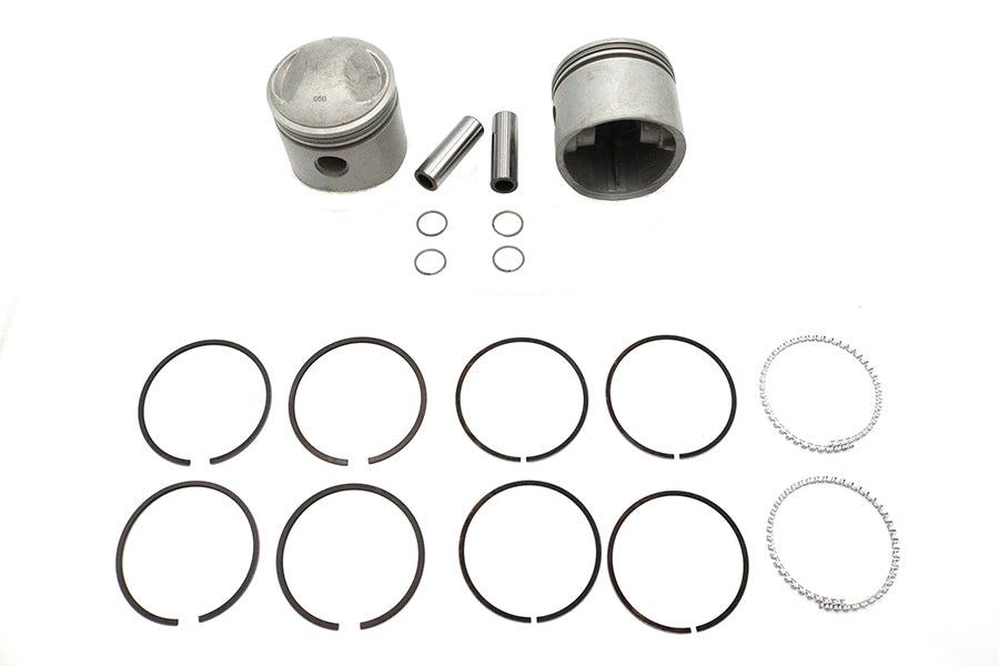 Motorshop Replica 74 Inch Overhead Valve Piston Set for Harley Davidson FL