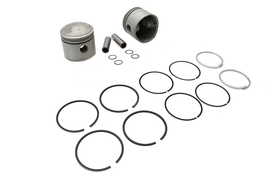Motorshop Replica 74 Inch Overhead Valve Piston Set for Harley Davidson FL