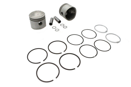 Motorshop Replica 74 Inch Overhead Valve Piston Set for Harley Davidson FL