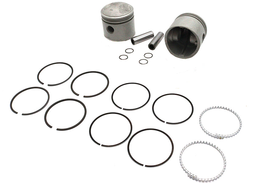 Motorshop Replica 74 Inch Overhead Valve Piston Set for Harley Davidson FL
