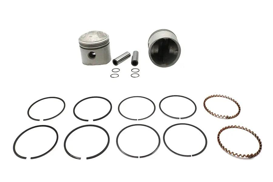 Motorshop 74 Inch Overhead Valve Piston Set for Harley Davidson FL (Part Number 11-2771) by Motorshop