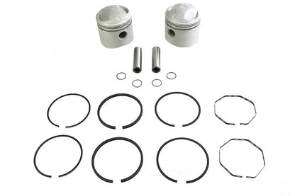 Motorshop 74 Inch Overhead Valve Piston Set for Harley Davidson FL - .060 Oversize by Motorshop
