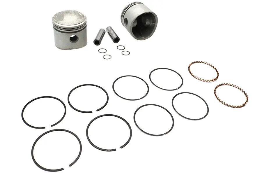 Motorshop Replica 80 inch Overhead Valve Piston Set with Rings for Harley Davidson FL and FX Models by Motorshop