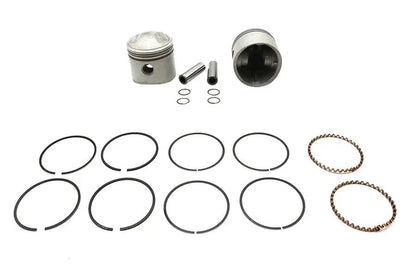 Motorshop Replica 80 Inch Overhead Valve Piston Set with Rings for Harley Davidson FL and FX Models by Motorshop