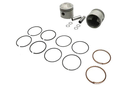 Motorshop Replica 80 Inch Overhead Valve Piston Set with Rings for Harley Davidson FL and FX Models by Motorshop