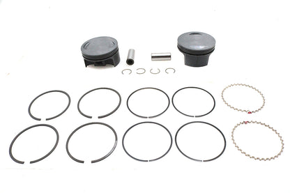 Ultima 130 inch Piston Set for 4.400 inch Bore Cylinders, 10:1 Compression - Part #93-983