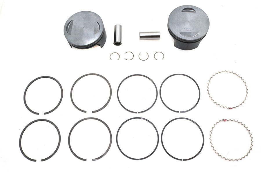 Ultima 130 inch Piston Set for 4.400 inch Bore Cylinders, 10:1 Compression - Part #93-983