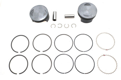 Ultima 130 inch Piston Set for 4.400 inch Bore Cylinders, 10:1 Compression - Part #93-983