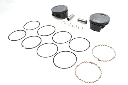 Ultima 130 inch Piston Set for 4.400 inch Bore Cylinders, 10:1 Compression - Part #93-983