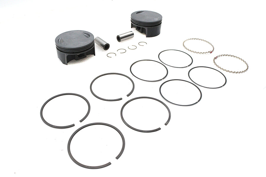Ultima 130 inch Piston Set for 4.400 inch Bore Cylinders, 10:1 Compression - Part #93-983