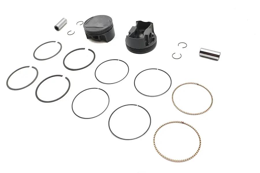 Ultima 100 Inch Piston Set for 3.875 Inch Bore Cylinders – Part Number 93-185 by Ultima