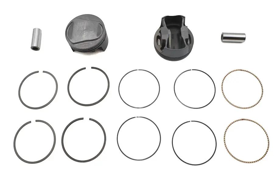 Ultima 100 Inch Domed Piston Set with 3.875 Inch Bore - Part Number 92-500 by Ultima
