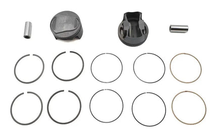 Ultima 100 Inch Domed Piston Set with 3.875 Inch Bore - Part Number 92-500 by Ultima