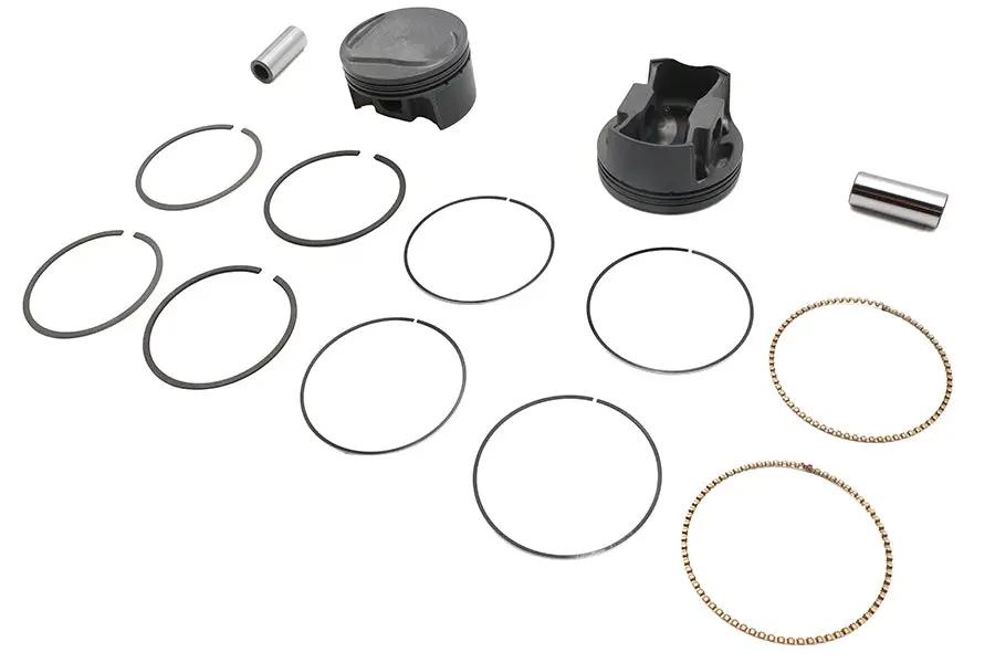Ultima 100 Inch Domed Piston Set with 3.875 Inch Bore - Part Number 92-500 by Ultima