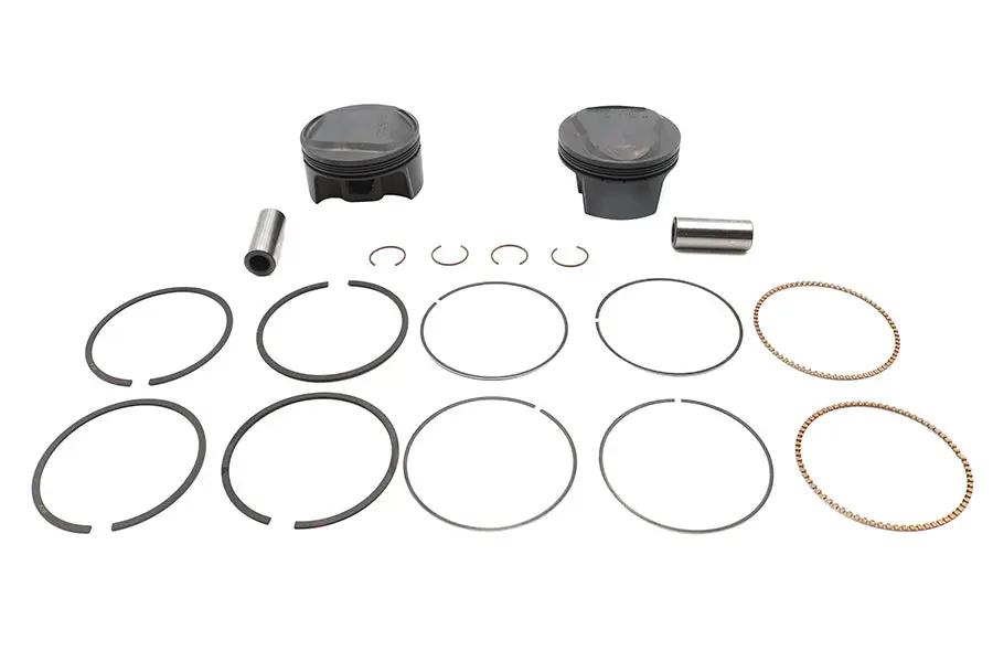 Ultima 100 Inch Piston Set for 3.875 Inch Bore Engines - 9.5:1 Compression, .005 Oversize, USA Made by Ultima