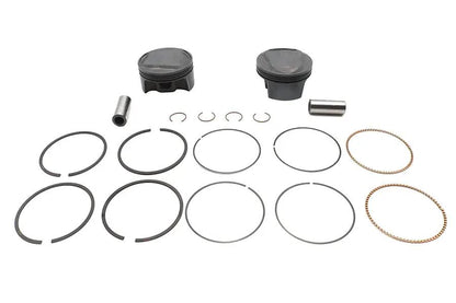 Ultima 100 Inch Piston Set for 3.875 Inch Bore Engines - 9.5:1 Compression, .005 Oversize, USA Made by Ultima