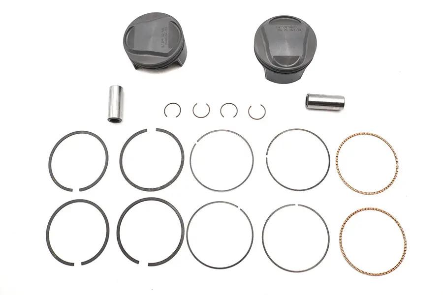 Ultima 100 Inch Piston Set for 3.875 Inch Bore Engines - 9.5:1 Compression, .005 Oversize, USA Made by Ultima