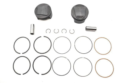 Ultima 100 Inch Piston Set for 3.875 Inch Bore Engines - 9.5:1 Compression, .005 Oversize, USA Made by Ultima