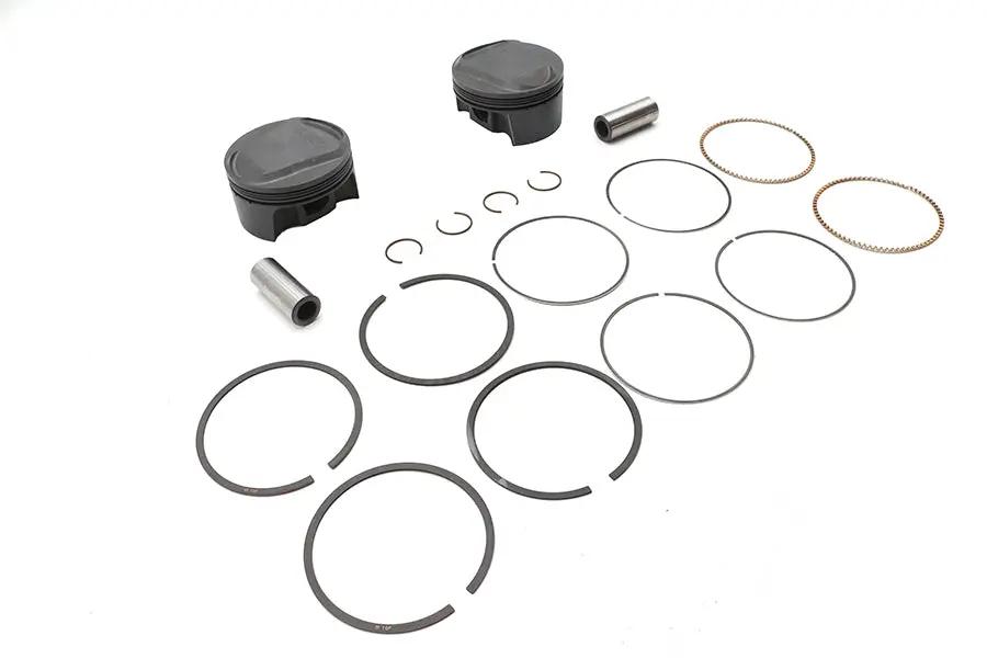 Ultima 100 Inch Piston Set for 3.875 Inch Bore Engines - 9.5:1 Compression, .005 Oversize, USA Made by Ultima