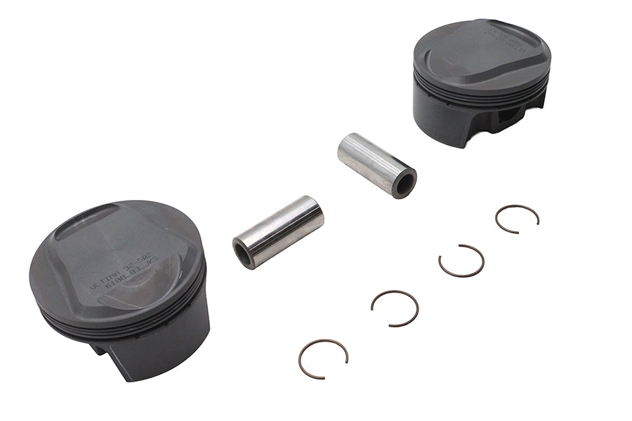Ultima 92-502 100 Inch Piston Set for 3.875 Inch Bore Cylinders, .005 Oversize