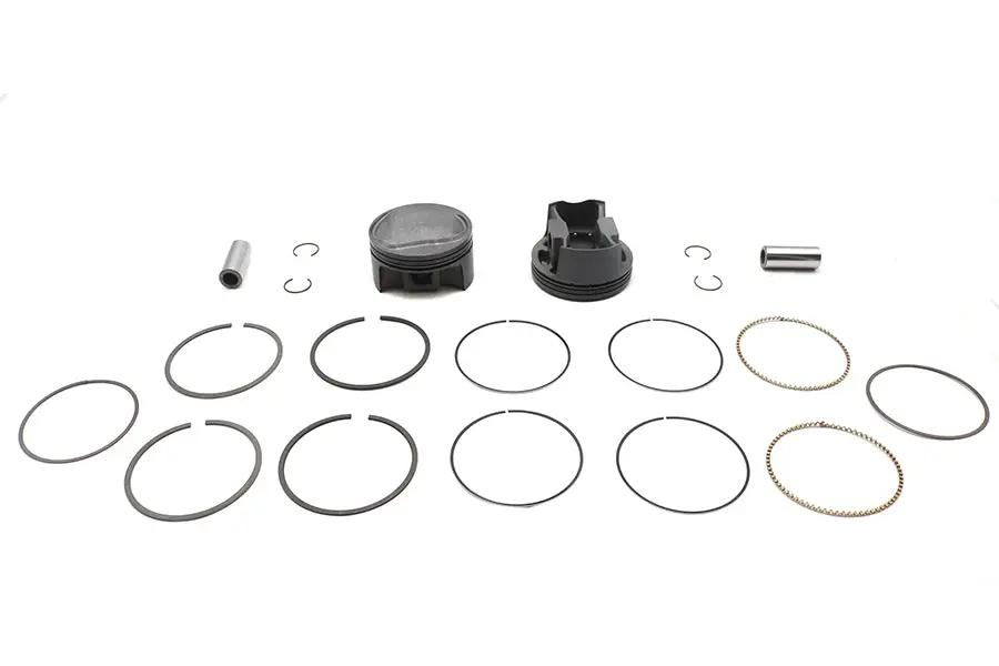 Ultima 113 Inch Twin Cam Domed Piston Set for 4 Inch Bore Cylinders - Part Number 93-965 by Ultima
