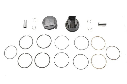 Ultima 113 Inch Twin Cam Domed Piston Set for 4 Inch Bore Cylinders - Part Number 93-965 by Ultima