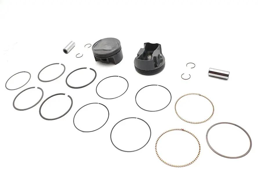 Ultima 113 Inch Twin Cam Domed Piston Set for 4 Inch Bore Cylinders - Part Number 93-965 by Ultima