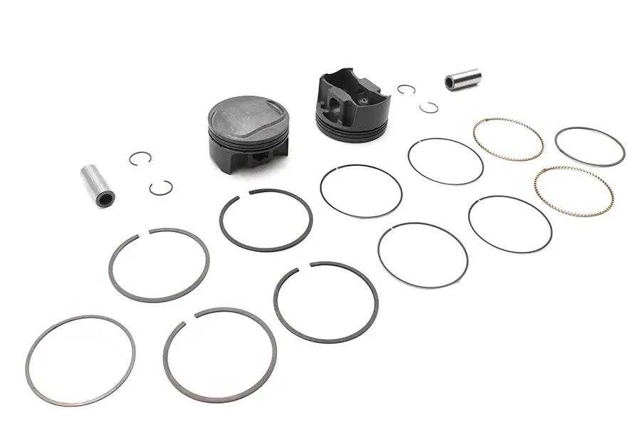 Ultima 113 Inch Twin Cam Domed Piston Set for 4 Inch Bore Cylinders - Part Number 93-965 by Ultima