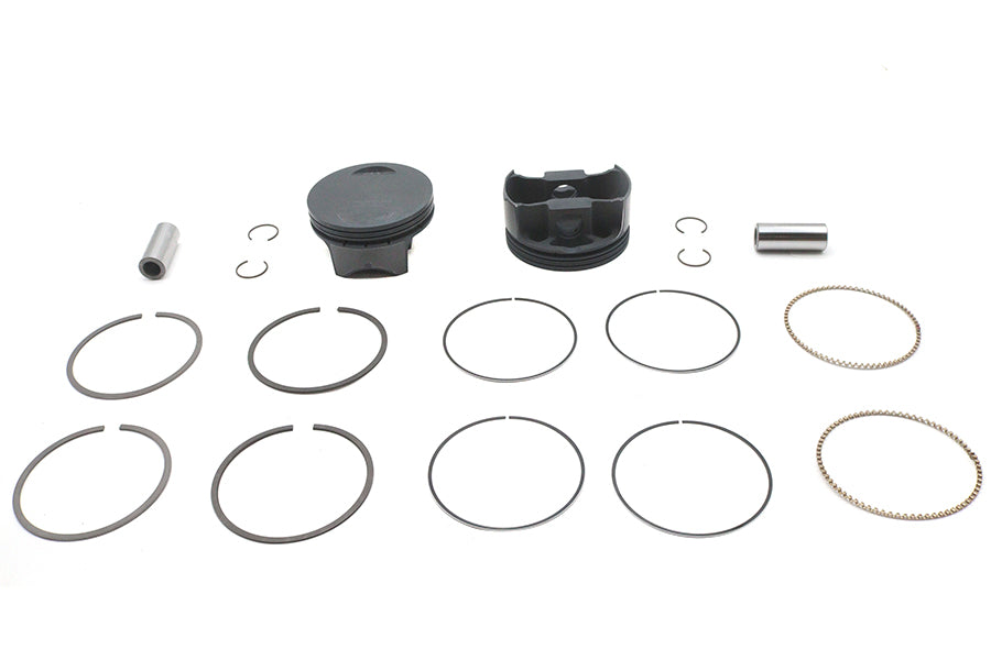 Ultima 120 Inch Flat Piston Set for 4.250 Inch Bore Engines - .010 Oversize, Part Number 93-972