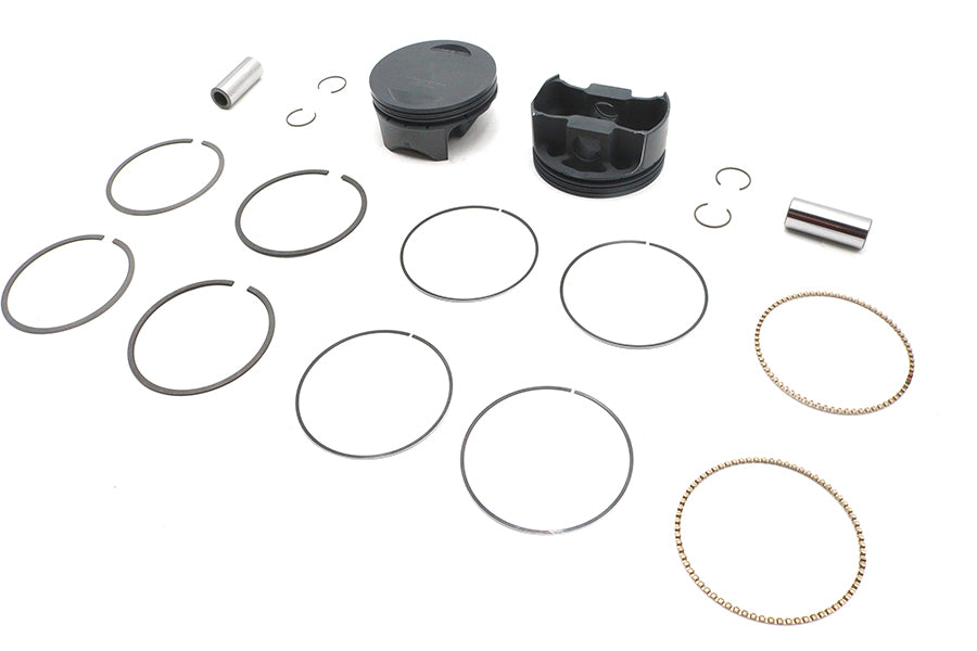Ultima 120 Inch Flat Piston Set for 4.250 Inch Bore Engines - .010 Oversize, Part Number 93-972