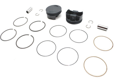Ultima 120 Inch Flat Piston Set for 4.250 Inch Bore Engines - .010 Oversize, Part Number 93-972