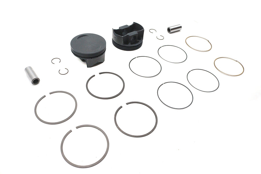Ultima 120 Inch Flat Piston Set for 4.250 Inch Bore Engines - .010 Oversize, Part Number 93-972
