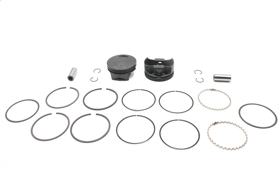 Ultima 127 Inch Flat Piston Set for 4.250 Inch Bore Engines - Part Number 93-979